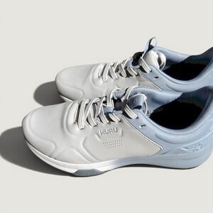 Kuru Kinetic Grey Blue Anti-Slip Walking Shoes Womens 10.5 Medium Sneakers
